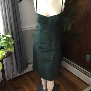 J. Crew Empire Waist Green Dress - Size 14, EUC